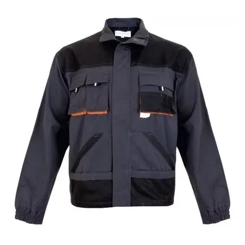 Jachetă DE LUCRU, PROTECTIE RISCURI MINIME, RICHARD, din bumbac și poliester, Renania, culoarea antracit