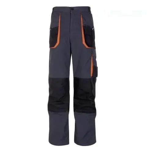 Pantaloni DE LUCRU pentru bărbați, PROTECTIE RISCURI MINIME, RICHARD, din bumbac și poliester, Renania, culoarea antracit