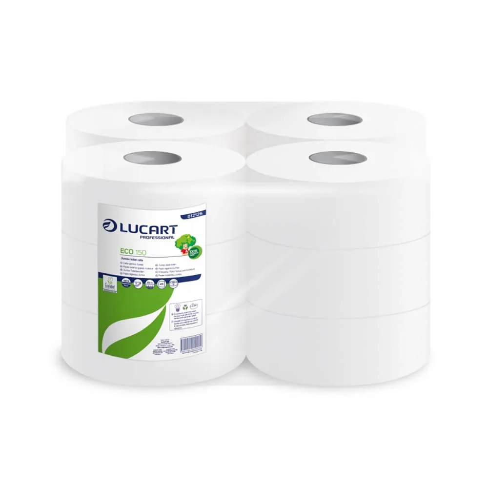 Hartie igienica jumbo 2 straturi, Lucart Eco 150, art.3f12 (812126p)
