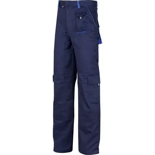 Pantaloni de protectie standard riscuri minime Fiji, din bumbac și poliester, Renania, culoarea bleumarin