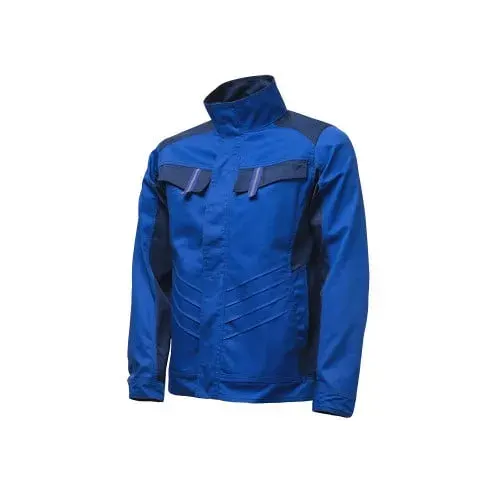 Jachetă de protectie riscuri minime Vulcano, din bumbac și poliester, 235gr/mp, Renania, culoarea albastru