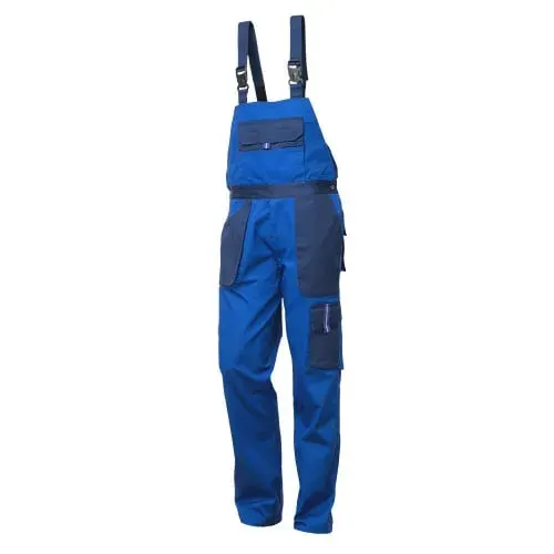 Pantaloni de protectie riscuri minime Vulcano, din bumbac și poliester, Renania, culoarea albastru