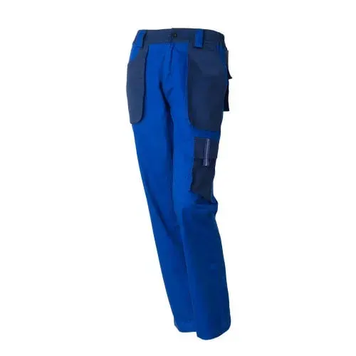 Pantaloni de protectie standard riscuri minime pentru femei Vulcano, din bumbac și poliester, Renania, culoarea albastru