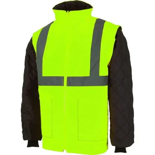 Jachetă de protectie inalta vizibilitate 2 in 1 Brighton, din poliester, Renania, culoarea galben