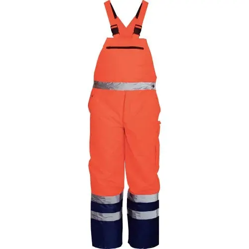 Pantaloni de protectie riscuri minime iarna Norway, din poliester, 180g/mp, Renania, culoarea portocaliu