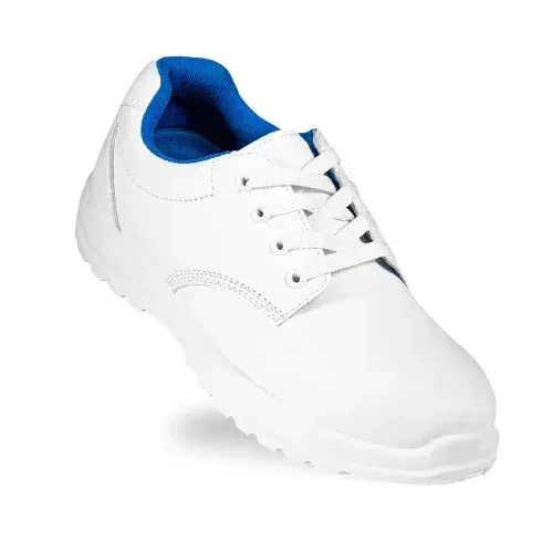 Pantofi de protecție cu bombeu metalic, din microfibră, Renania New Belle, CI ESD FO HI HRO S2 SR WR, culoarea alb