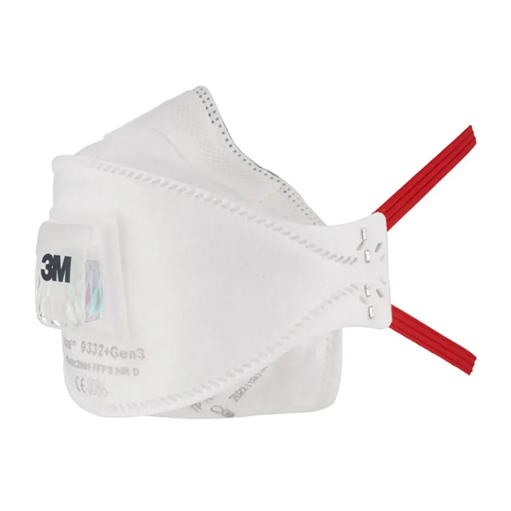 Semimască de protecție respiratorie FFP3 cu supapă, 3M Pliabila Aura 9332+Gen3