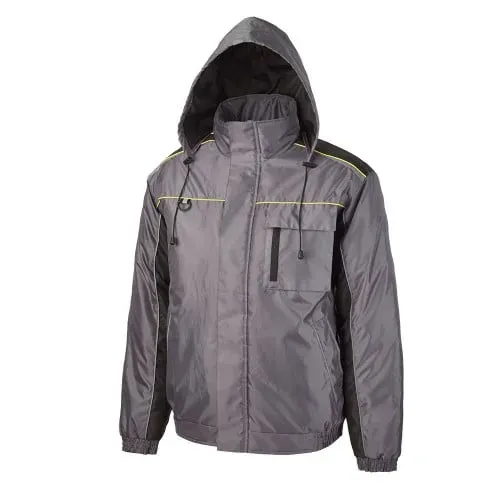 Jachetă de protectie riscuri minime iarna Andura Winter, din poliester, Renania, culoarea gri
