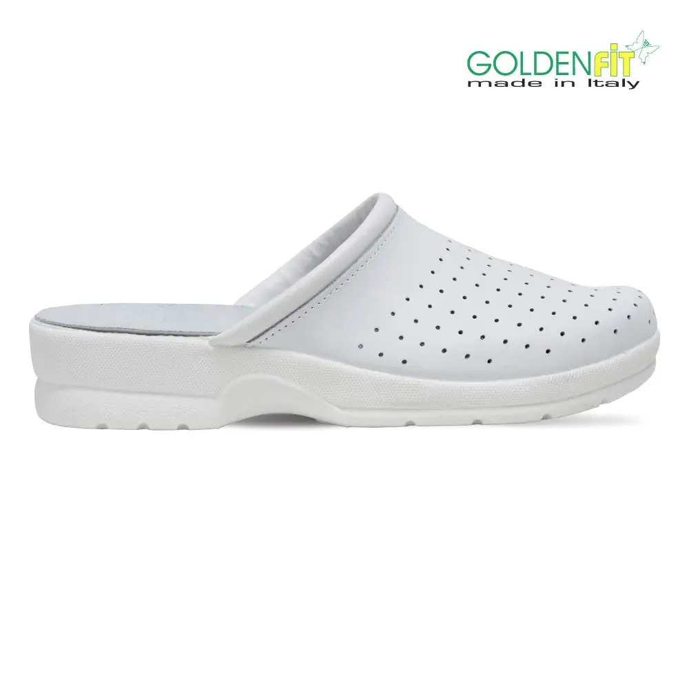 Saboți, Goldenfit Marbella, culoarea alb
