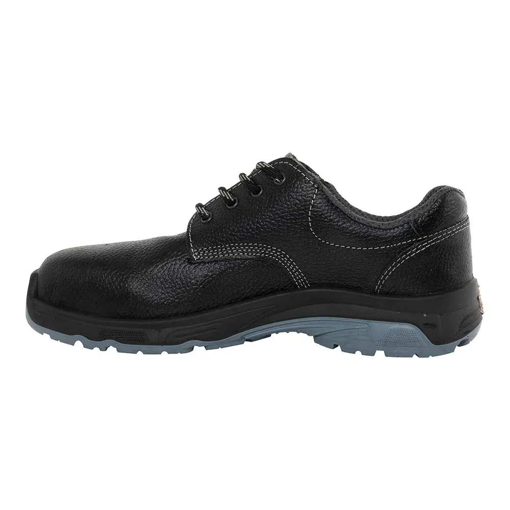 Pantofi de protecție cu bombeu metalic și lamelă metalică, Bicap New Bari, FO S3 SRC, culoarea negru