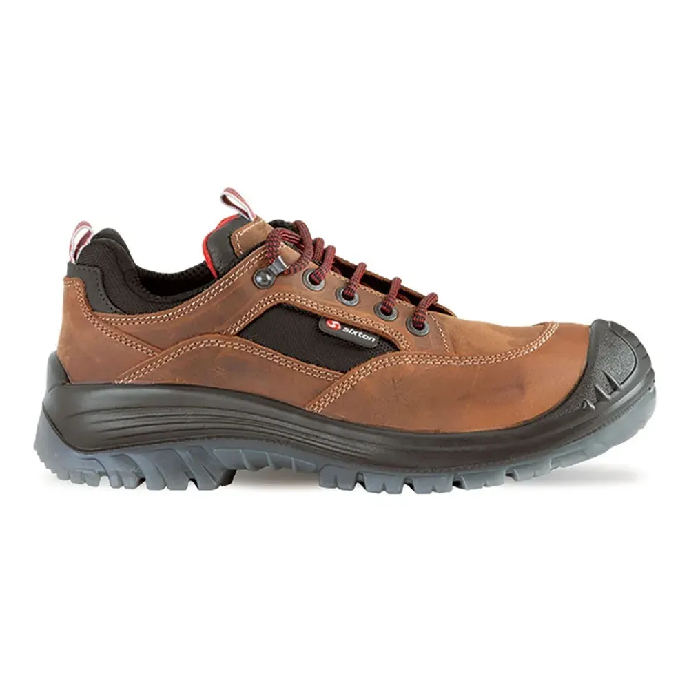 Pantofi de protecție cu bombeu compozit și lamelă metalică, Sixton Land, FO S3 SRC, culoarea maro
