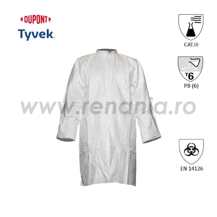 Halat de protectie chimica Tyvek, Du-pont, art.B887 (40804)
