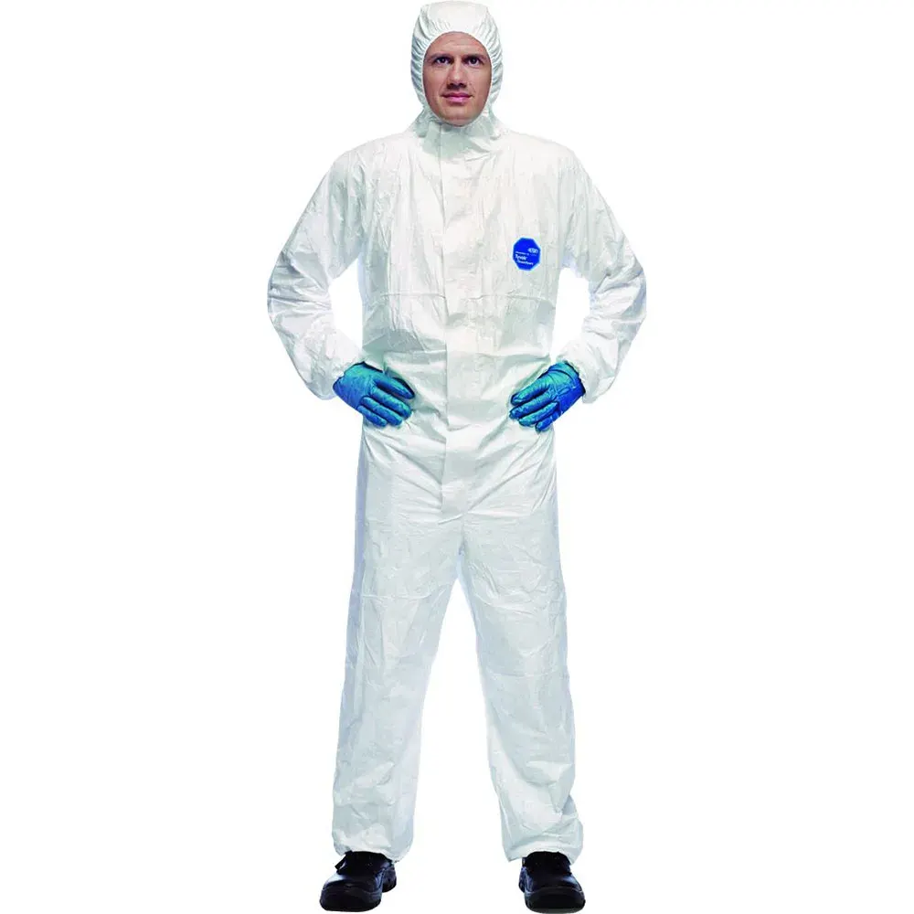Combinezon de protectie chimica Tyvek Classic Xpert, Du-pont, din polietilena și polipropilenă nețesută, Dupont, culoarea alb