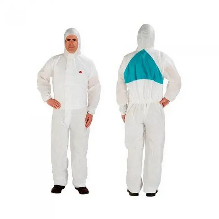 Combinezon protectie chimica, din poliester, 3M, culoarea alb