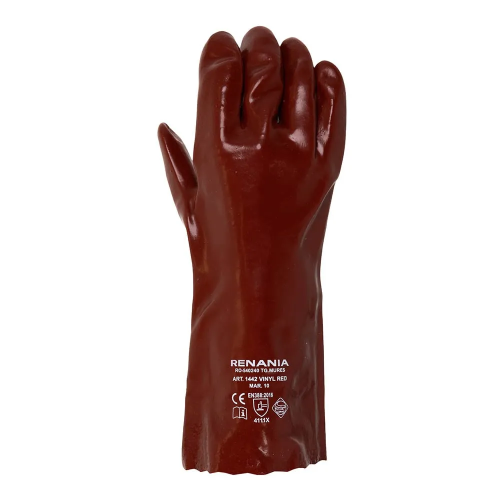 Manusi de protectie mecanica Vinyl Red categoria II, Renania, art.C152 (1442) (1442) - imagine 3