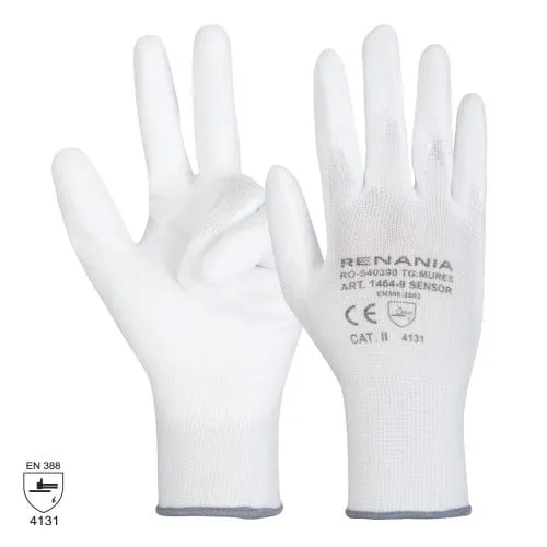Manusi de protectie mecanica Sensor White categoria II, Renania, art.C195 (1464) (1464)