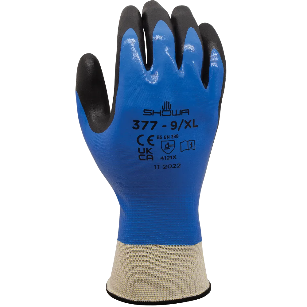 Manusi de protectie mecanica Nitrile Foam Grip T categoria II, Showa, art.C389 (377)