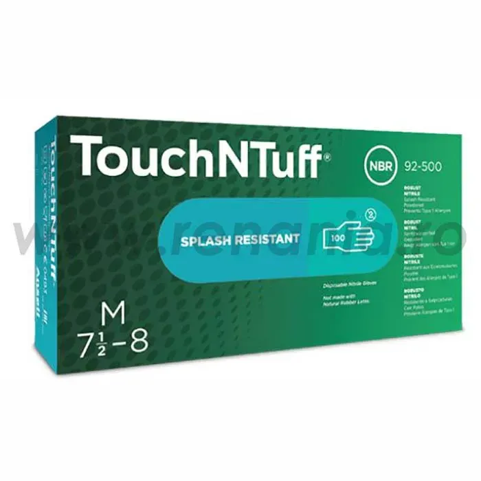 Manusi de protectie de unica folosinta Touch’Ntuff 100 buc/set categoria III, art.C647 (92-500) - imagine 2
