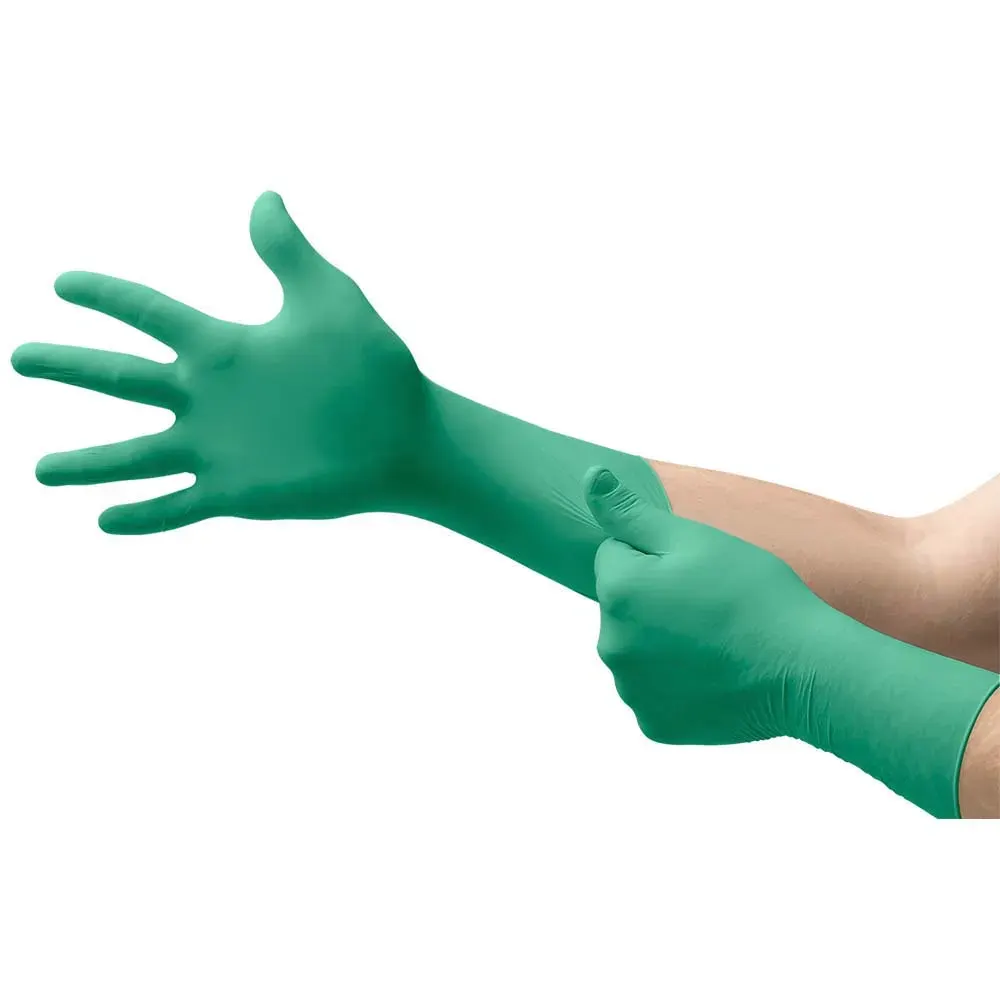 Mănuși de protecție impregnate în nitril, rezistente la apă, impact, perforare, abraziune, substanțe chimice, tăiere și uleiuri, Renania Touch Ntuff Np, culoarea verde