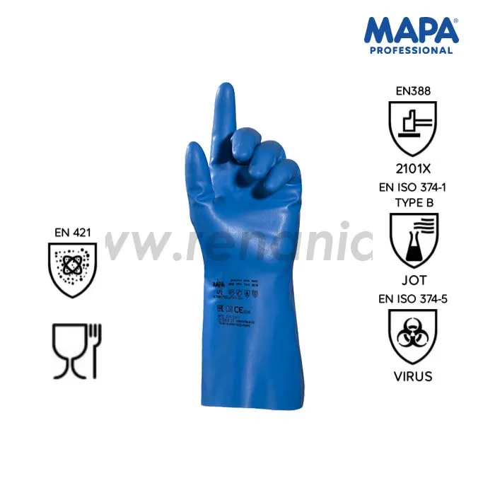 Manusi de protectie chimica Optinit categoria III, art.C825 - imagine 2