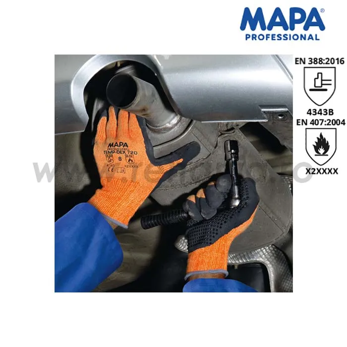 Manusi de protectie termica la temperaturi inalte TempDex 720 categoria II, art.C884