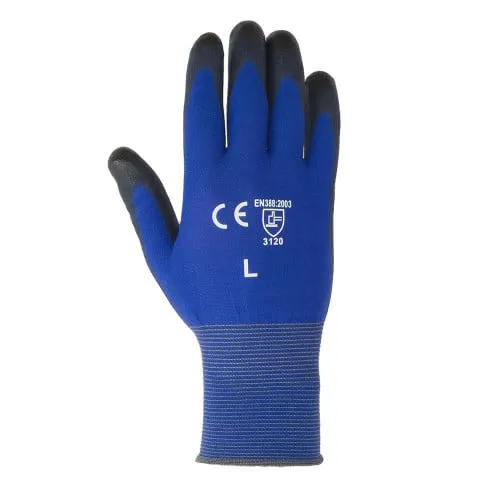 Manusi de protectie mecanica cu touchscreen Blue Lite categoria II, Renania, art.C965