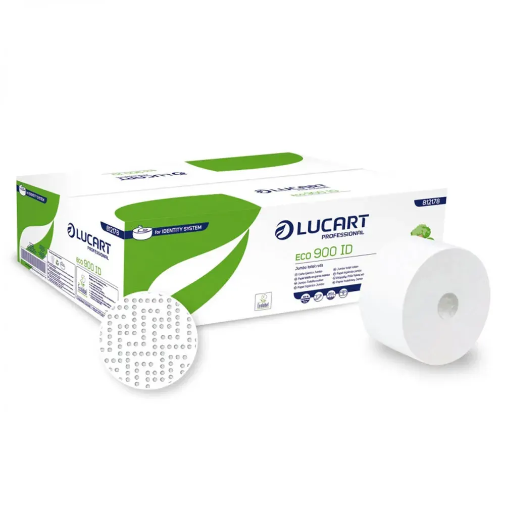 Hartie igienica rola fibre regenerate 202 m Eco 900 ID Lucart, art.F240 (812178) - imagine 1