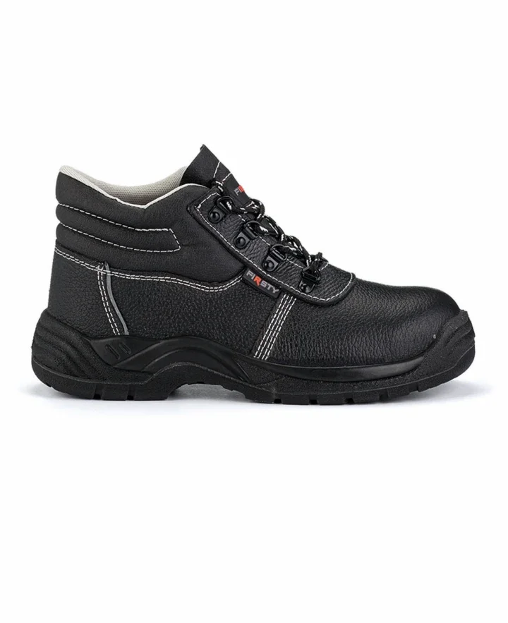 Bocanci de lucru din piele naturală, Ardon FIRSTY O1, marcaj SR FO, culoarea negru