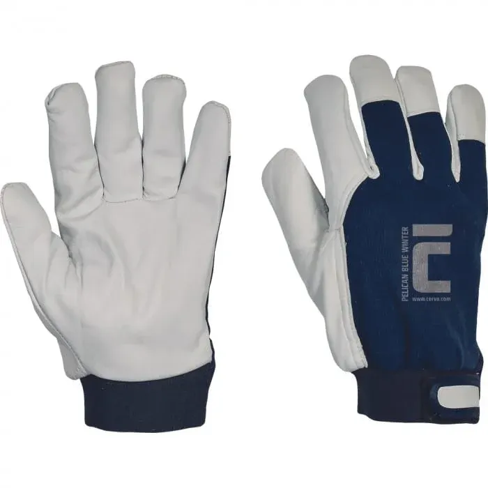 Manusi de protectie Cerva PELICAN BLUE WINTER, piele capra