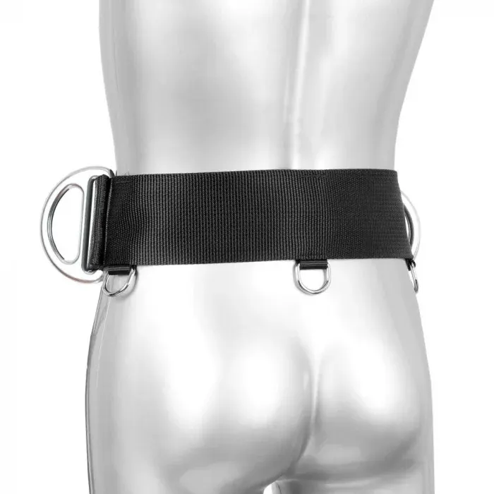 Centura pompieri ignifugă, culoarea negru, de poziționare Vertiqual V15 PLASMA