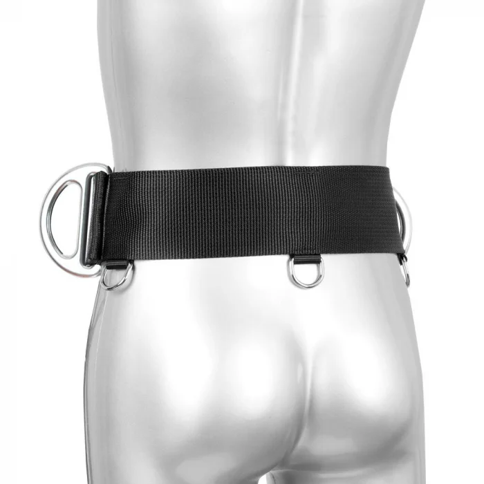 Centura pompieri ignifugă, culoarea negru, de poziționare Vertiqual V15 PLASMA