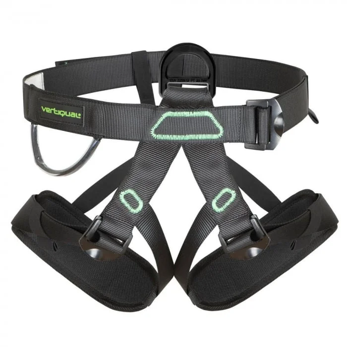 Centură parc aventura, culoarea negru, Vertiqual V9 SQUIRREL