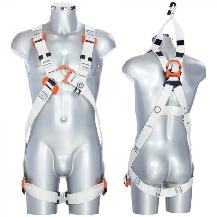 Centură complexă alpinism, culoarea alb, utilitar Vertiqual SPECIAL V33 PHARMA