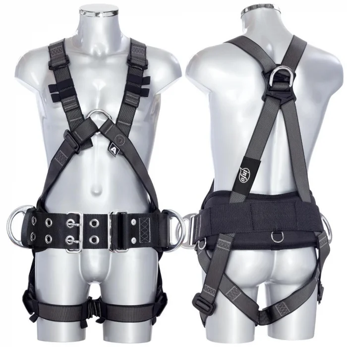 Centura alpinism utilitar, culoarea negru, complexă multifuncțională Vertiqual CLASSIC V55 SEQUOIA