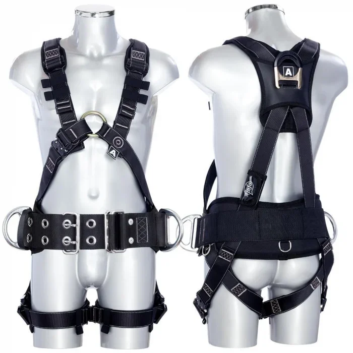 Centura complexă multifuncțională alpinism utilitar, culoarea negru, Vertiqual AUTOMATIC V55 SEQUOIA