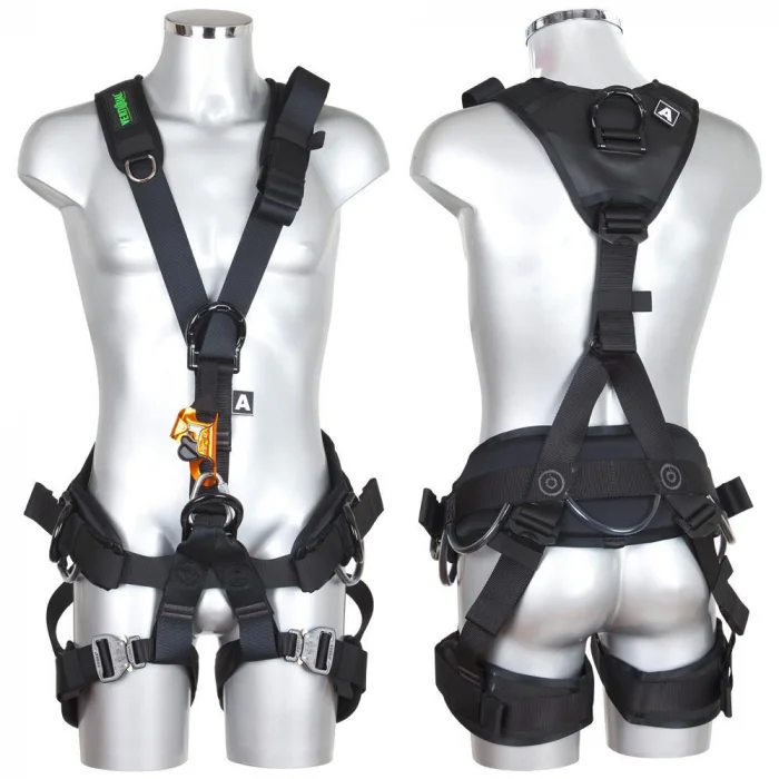 Centură multifuncțională alpinism, culoarea negru, utilitar Vertiqual GALAXY GENERATION 2 V85 ECLIPSE