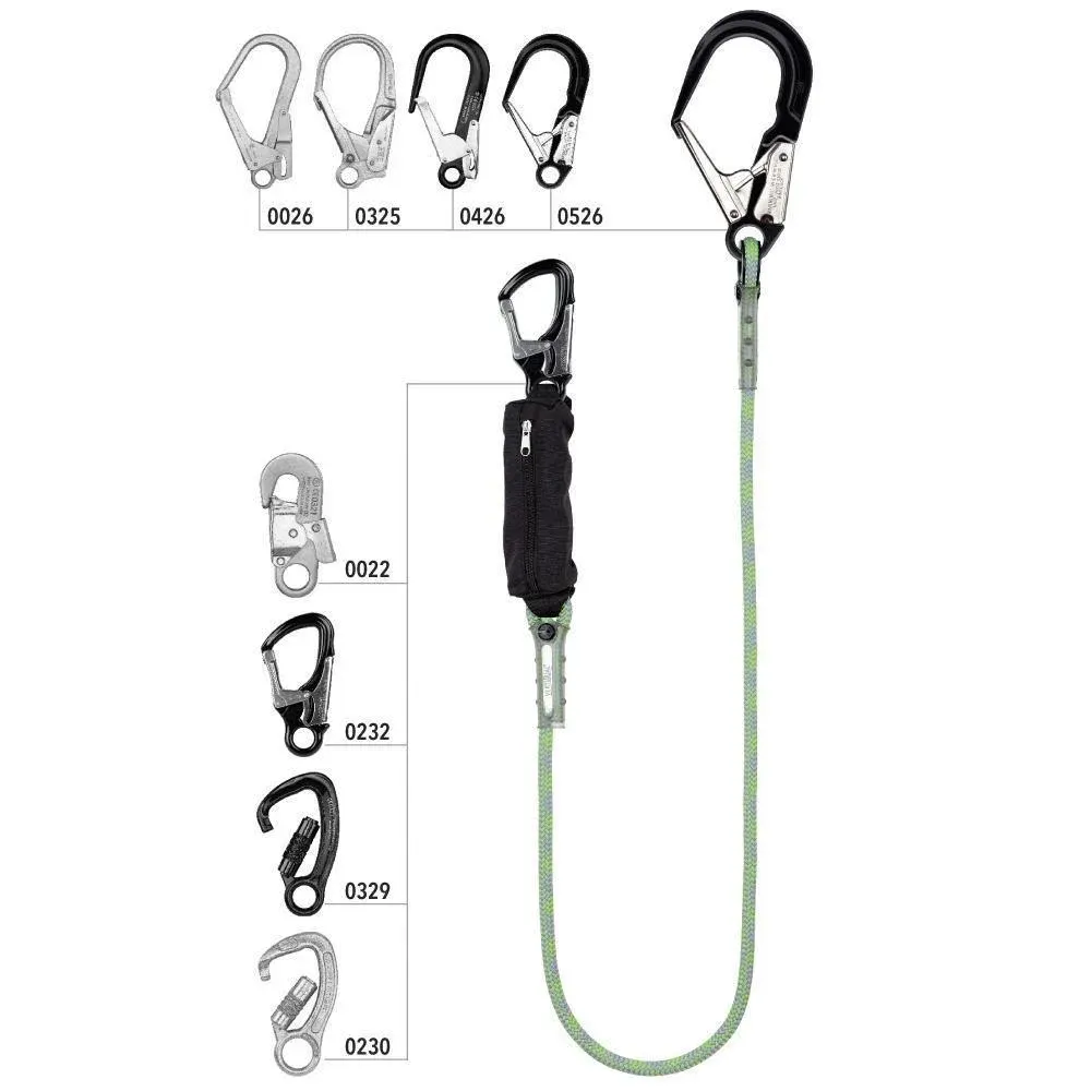 Mijloc de legătură cu absorbitor de energie, Vertiqual LIZARD, culoarea verde