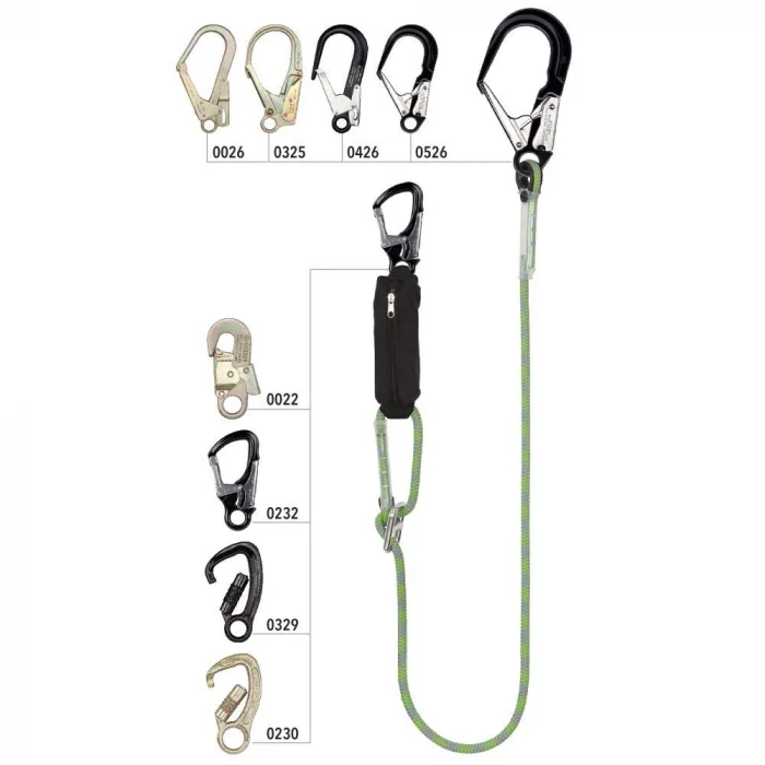 Mijloc de pozitionare alpinism utilitar Vertiqual LIZARD VARIO, culoarea verde, L=1.5 metri, d=12mm