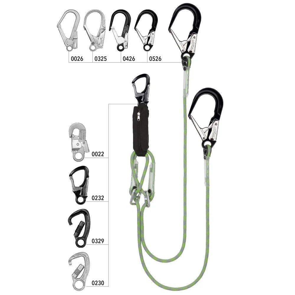 Mijloc de legatura alpinism utilitar Vertiqual GEKKO VARIO, culoarea verde, L=1.5 metri, d=12 mm