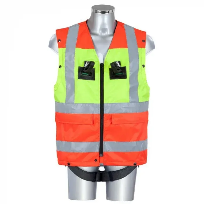 Vestă de protecție cu ham integrat, Vertiqual HIGHLIGHT, culoarea multicolor