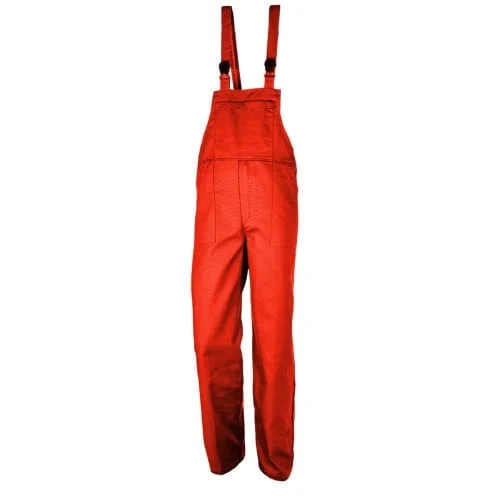 Pantaloni salopeta cu pieptar Vantaggio, culoarea albastru, 100% bumbac, 250g/mp