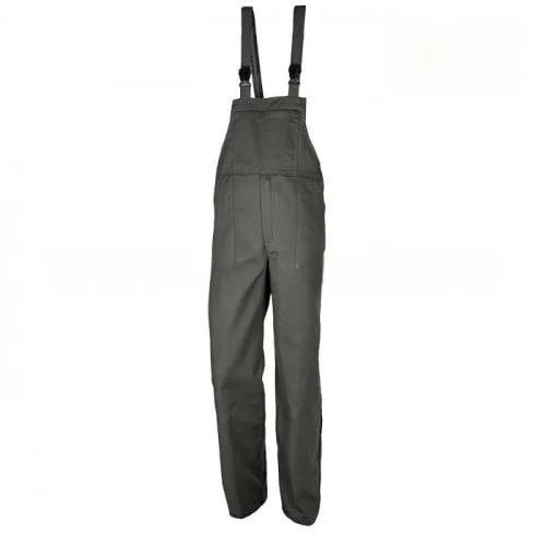 Pantaloni salopeta cu pieptar Vantaggio, culoarea albastru, 100% bumbac, 250g/mp