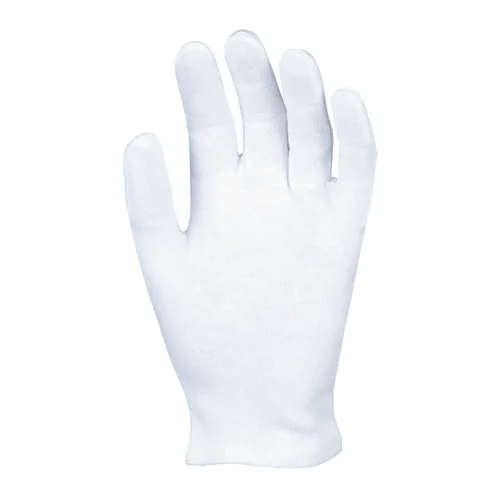 Manusi tricot de protectie, culoarea alb, Renania Cotton Fine, set 12 perechi