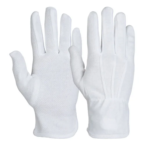 Manusi de protectie tricot, culoarea alb, Renania Basic, set 12 perechi