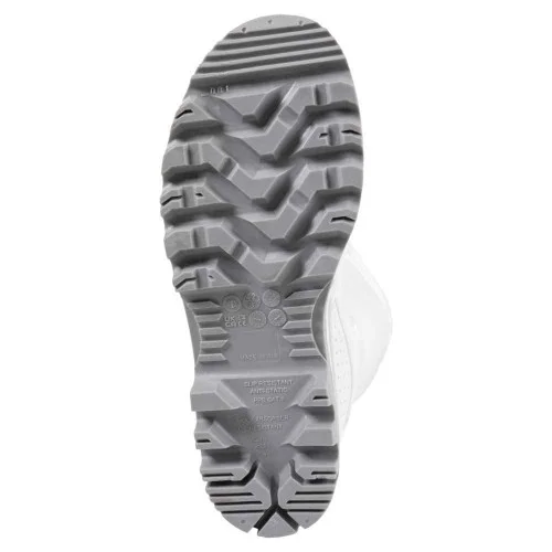 Cizme albe de protectie cu bombeu metalic, S4 SR FO Welly Force 812