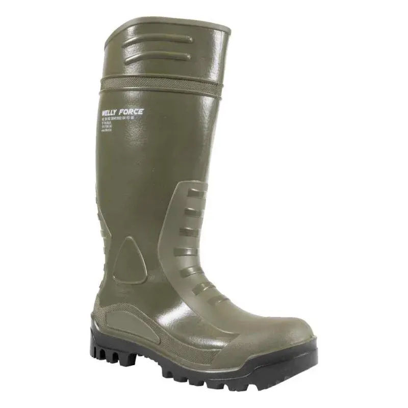 Cizme de lucru fără bombeu, impermeabile, Welly 8A18-7568, O4, culoarea kaki