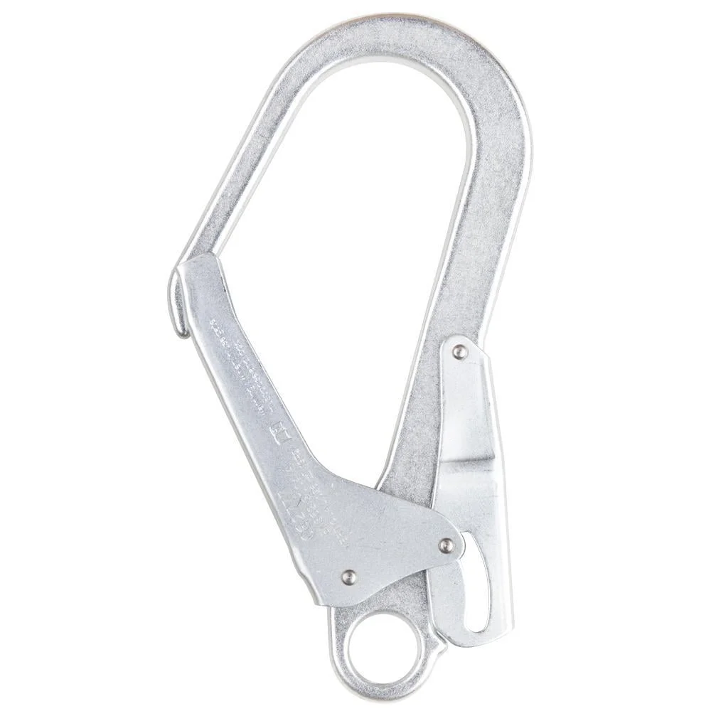 Carabiniera din otel Vertiqual BROOKS, culoarea gri - 23 kN, 514g, 217/110 mm