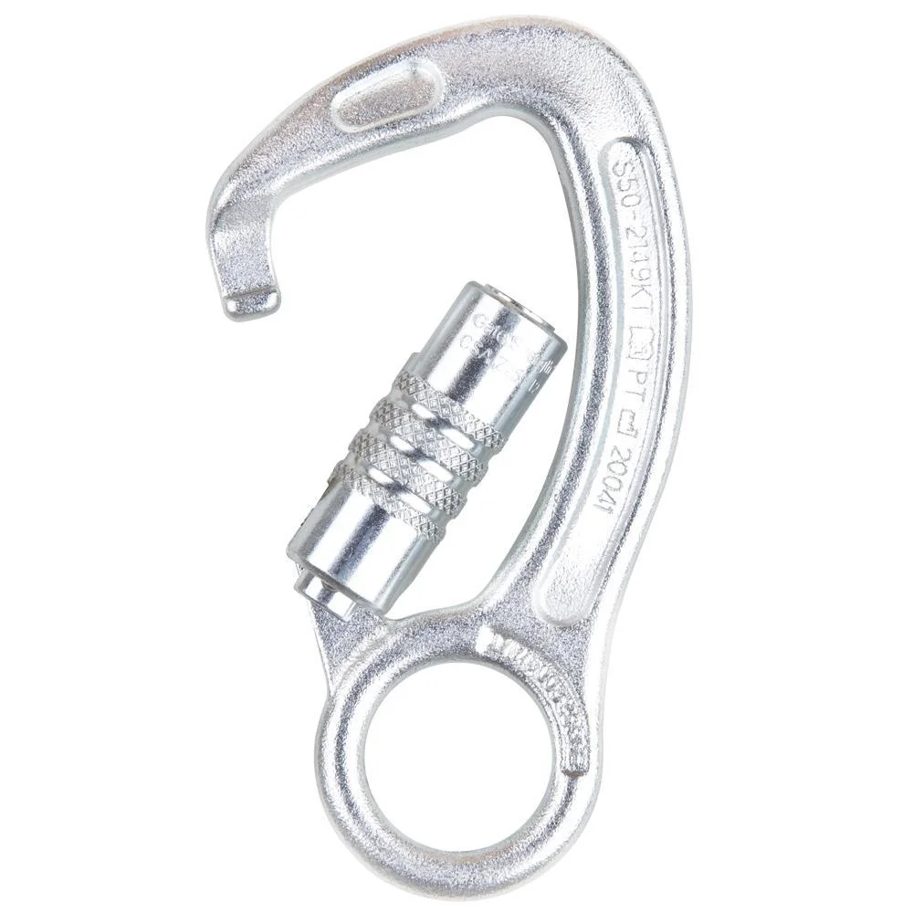 Carabiniera din otel Vertiqual COLORADO, culoarea gri - 40 kN, 314g, 139/77 mm