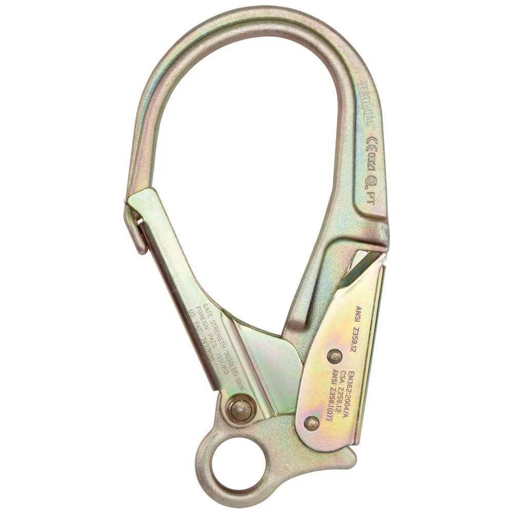 Carabiniera din otel Vertiqual CHIMBORAZO 0325, culoarea negru, 50 kN, 775g, 236/125 mm