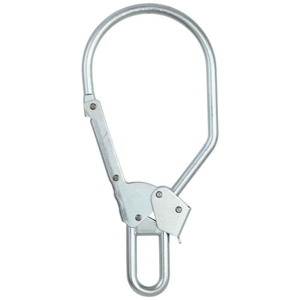 Carabiniera din otel Vertiqual SAJAMA, culoarea gri - 23 kN, 861g, 332/150 mm